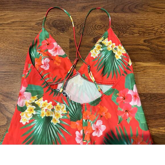 Viva Aviva Ixora Hawaiian Maxi Slip Dress Women’s Size 2 – Tropical Vacay Style - Picture 4 of 10